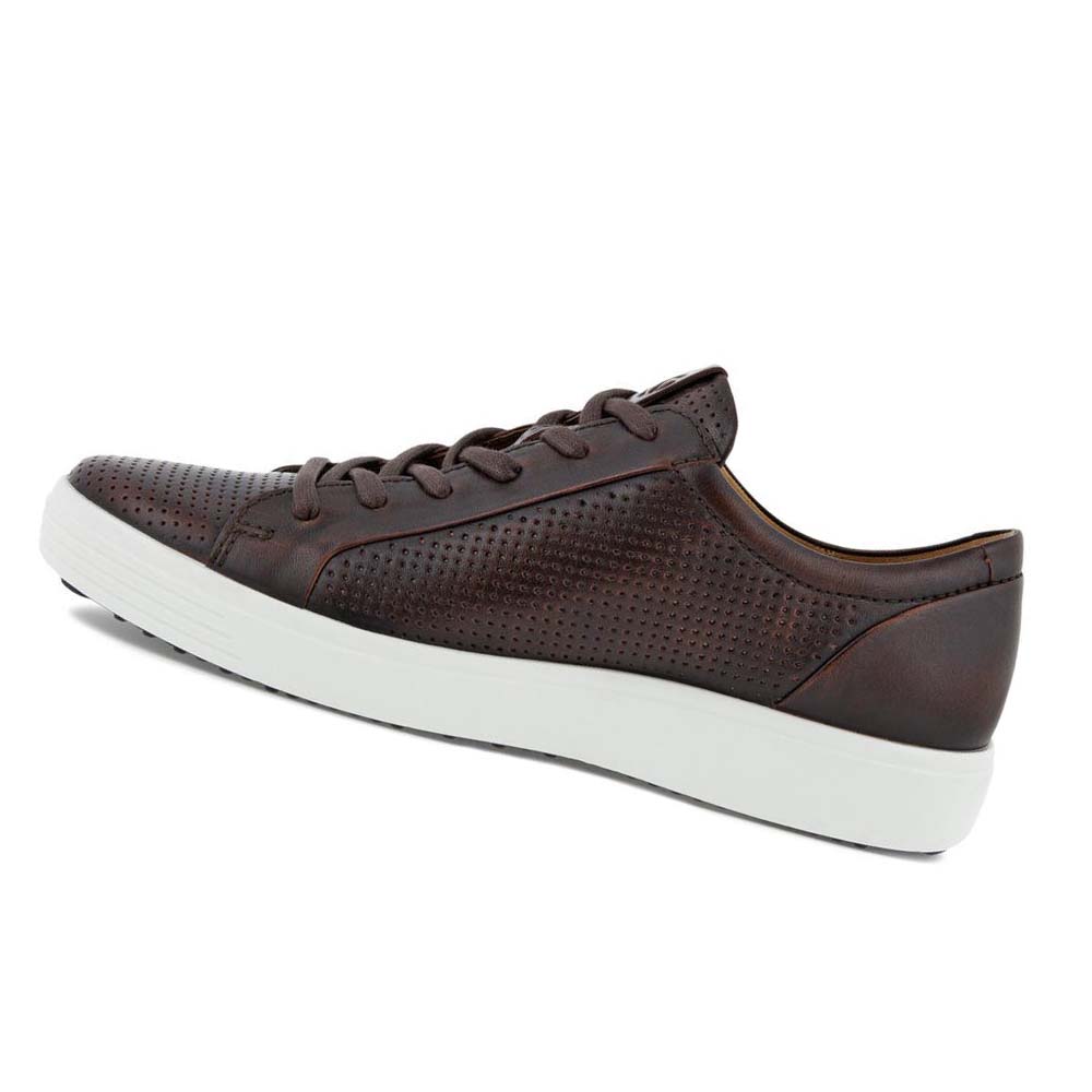 Ecco Soft 7 Laced Sneakers Herr Kaffe | SE 632TCE